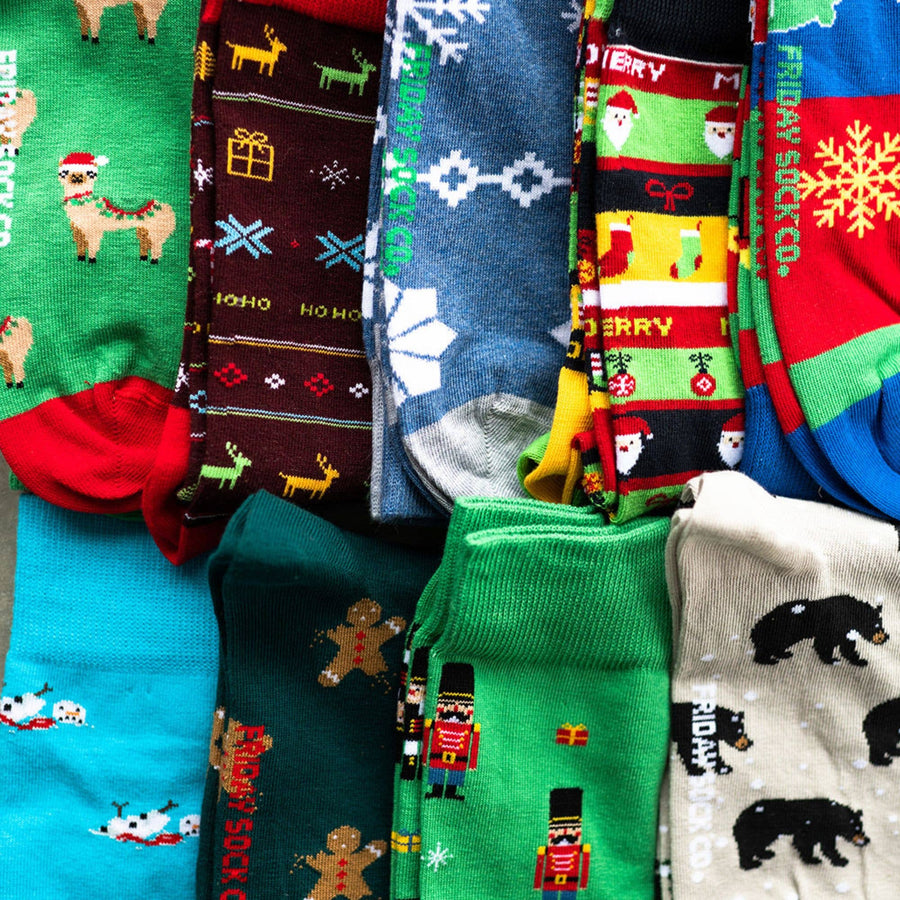 Men's Ugly Christmas Socks | Sleigh Ride | Holiday Themed