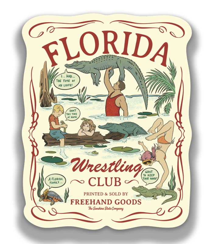 Florida Wrestling Club Sticker