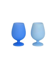 Sky + Kingfisher | Stemm | Silicone Unbreakable Wine Glasses