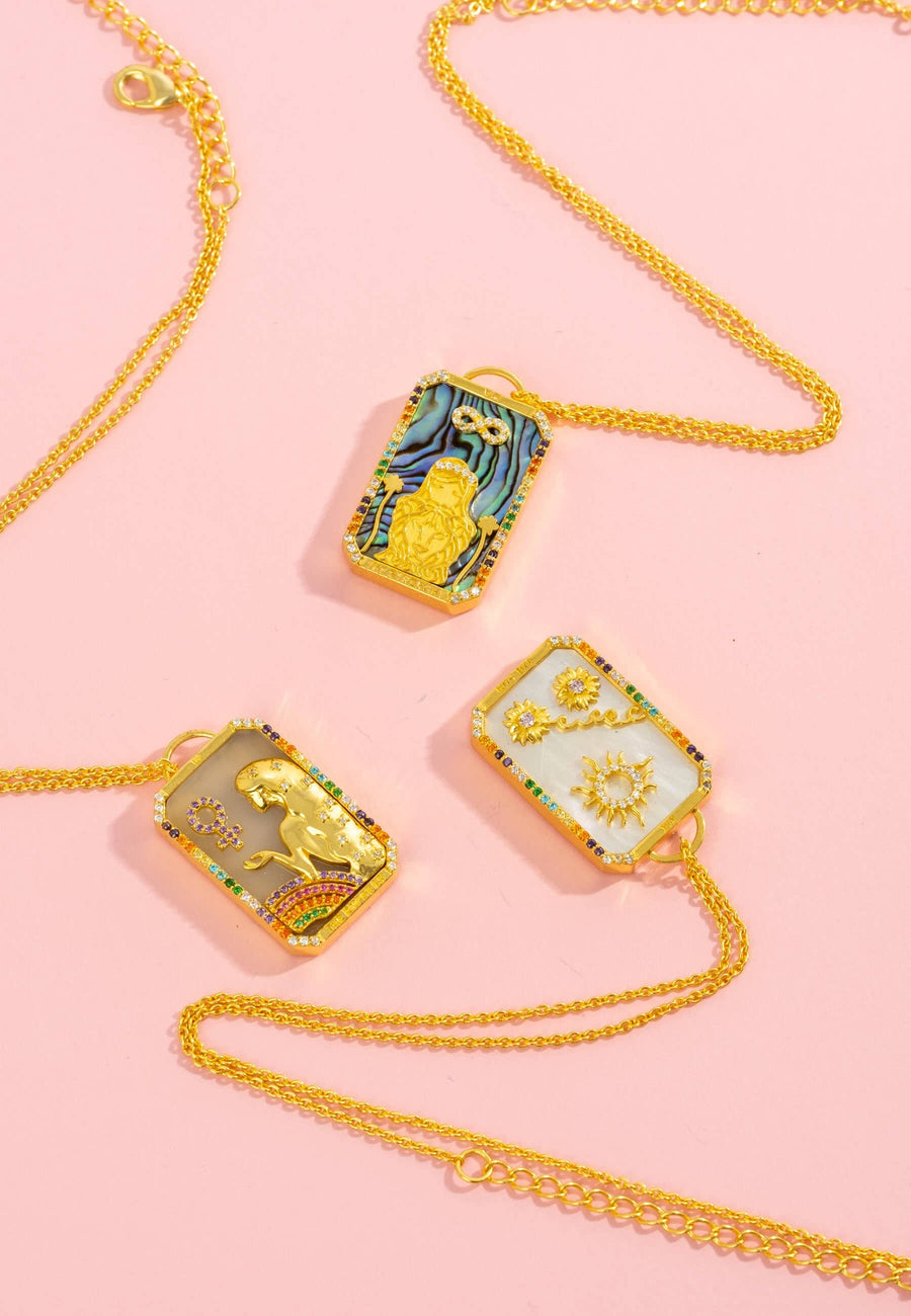 The Sun Tarot Card Necklace