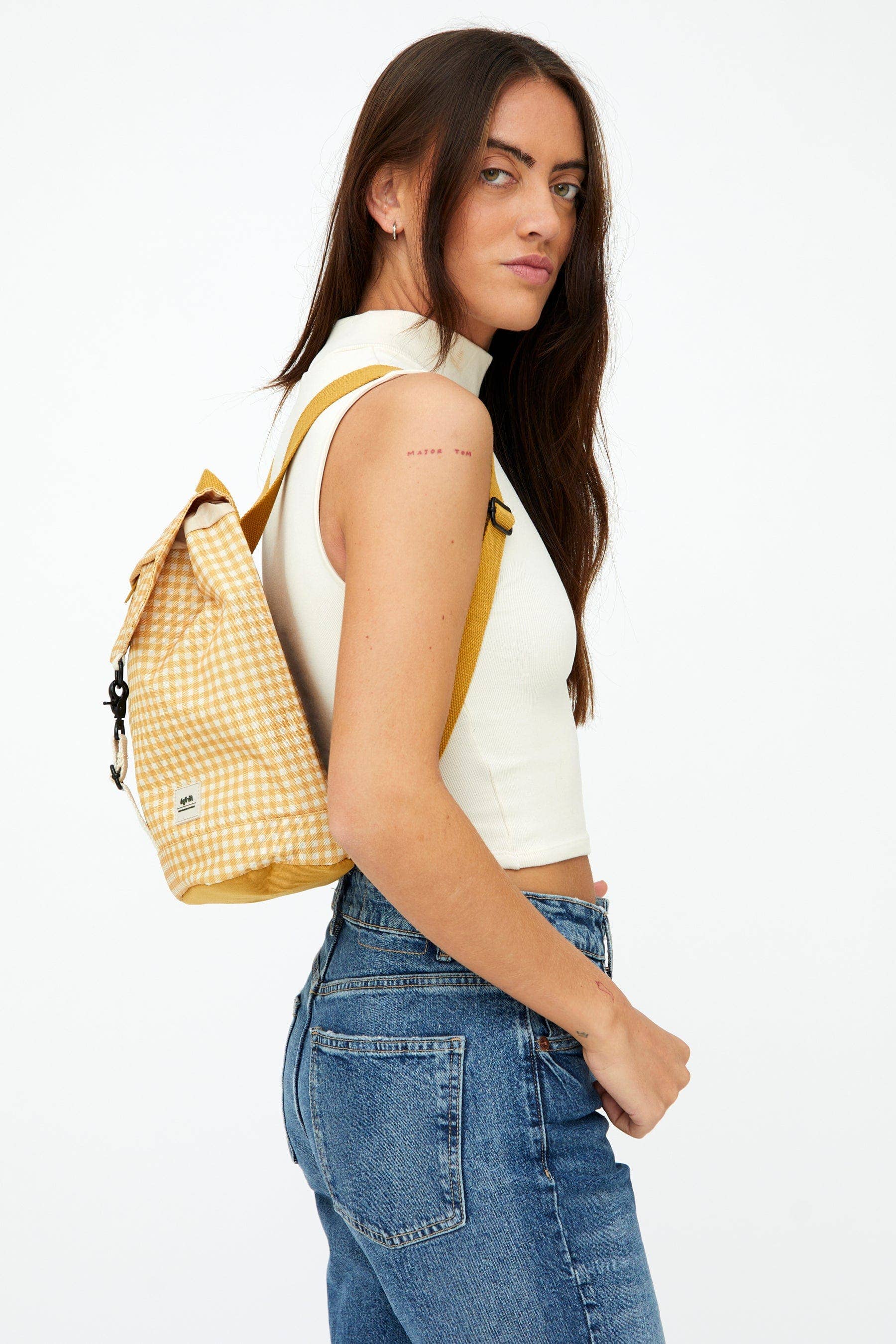 Scout Mini Backpack Vichy Mustard