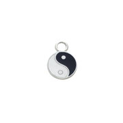 Yin Yang Charm in sterling silver