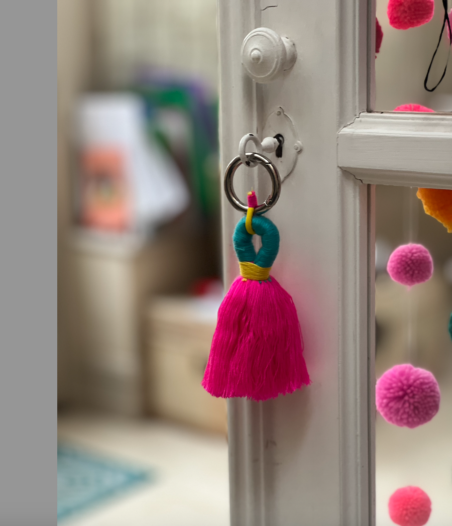 Tassel Bag Charm / Key Ring