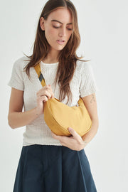 Mustard convertible shoulder/crossbody bag