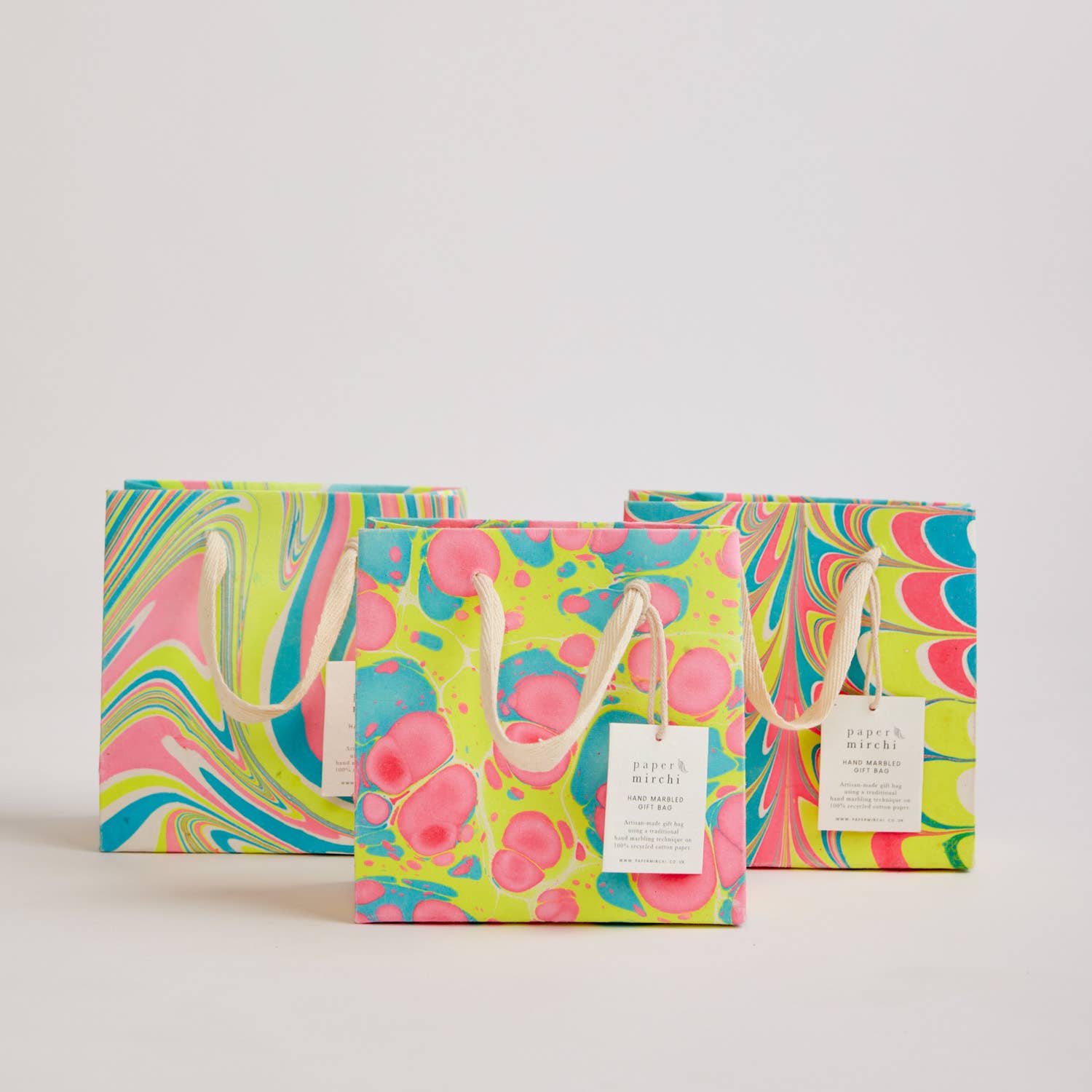 Hand Marbled Gift Bags (Small)