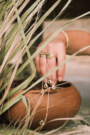 rivulet stacking rings in brass or sterling silver