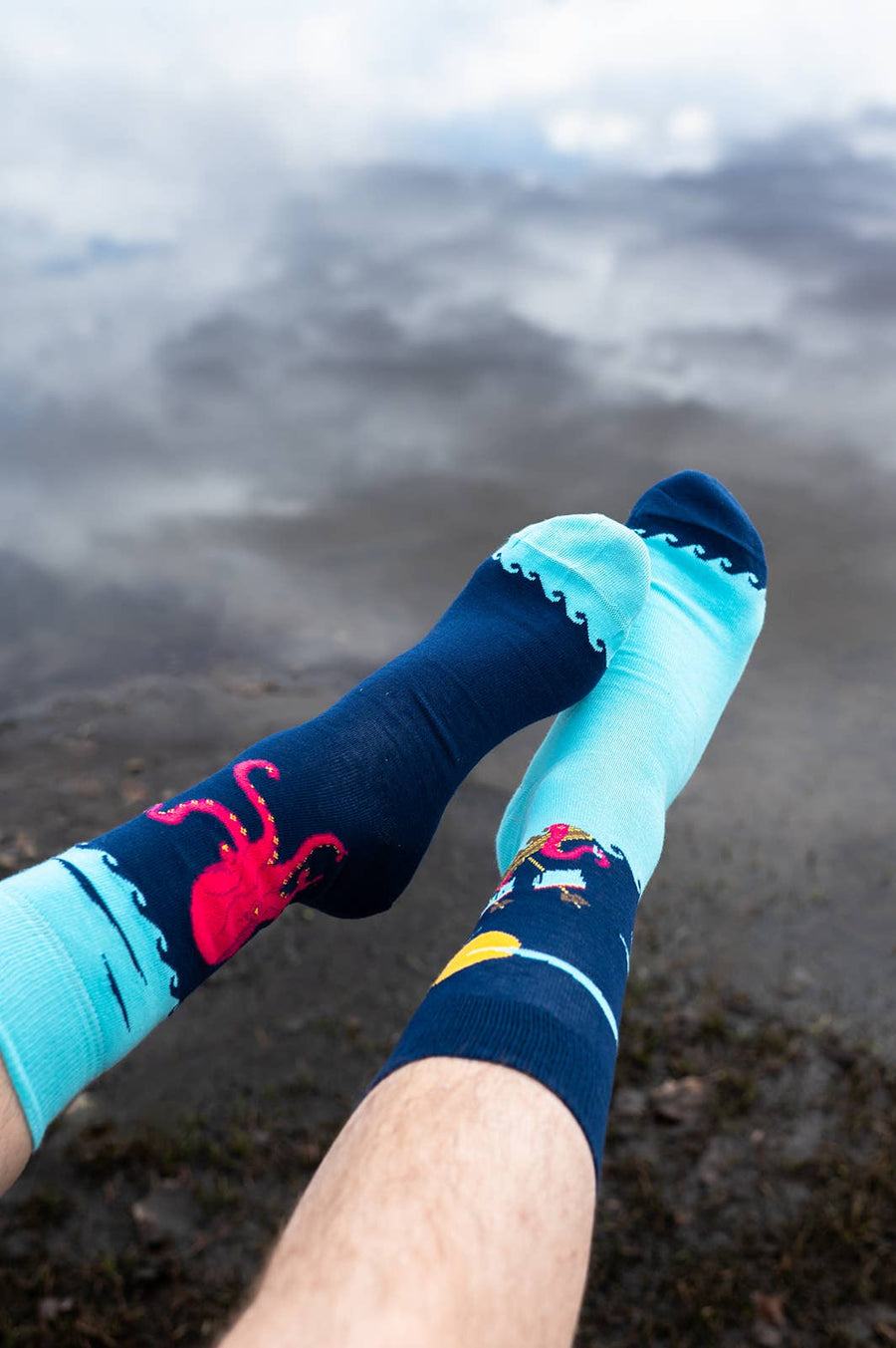 Men's Socks | Kraken & Ship | Mismatched