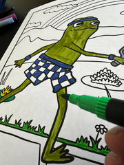 Frogs Doin' Stuff Coloring Book, Volume 1