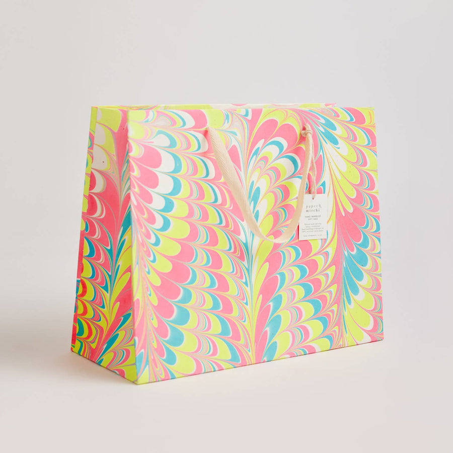 Large Hand Marbled Gift Bags