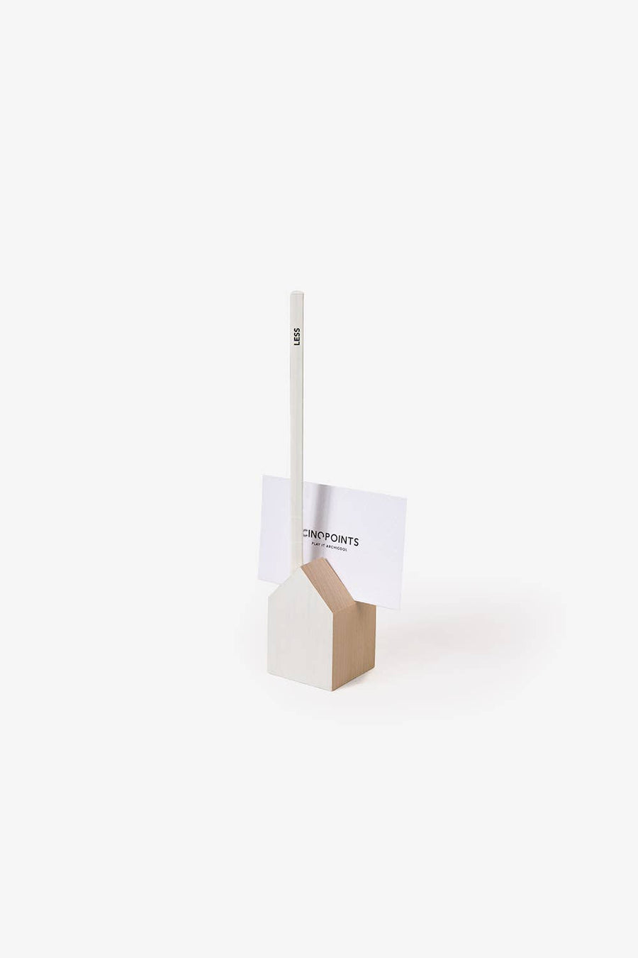 Wooden card and pencil holders