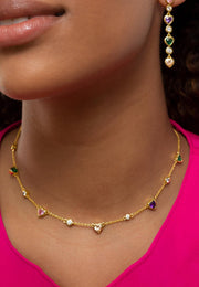 Fearless Heart Gemstone Necklace