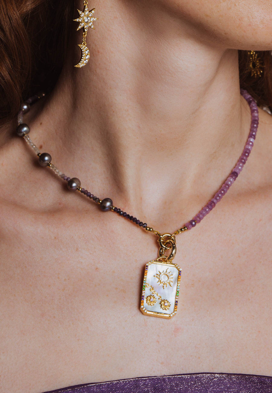 The Sun Tarot Card Necklace