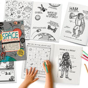 SPACE, Above & Beyond Coloring, Activity, Jokes, DIY + MORE