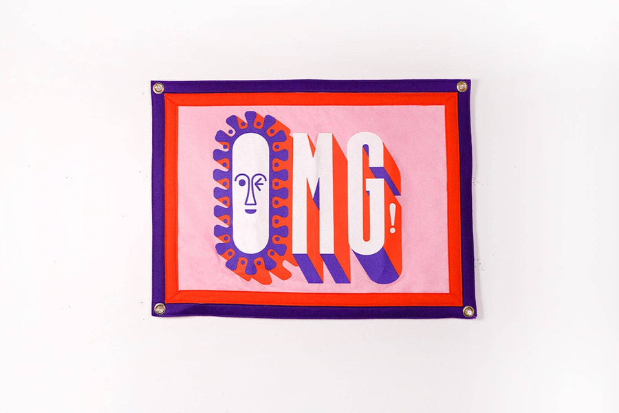 OMG! Camp Flag • Tad Carpenter x Oxford Pennant