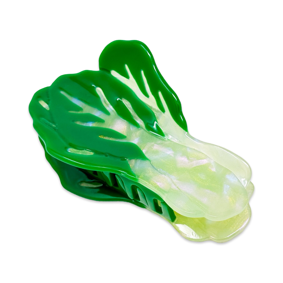 Large Bok Choy Hair Claw Clip