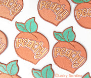 Peachy Embroidered Patch