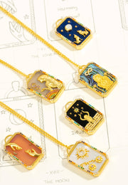 The Sun Tarot Card Necklace