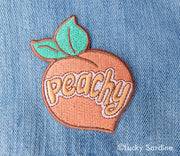 Peachy Embroidered Patch