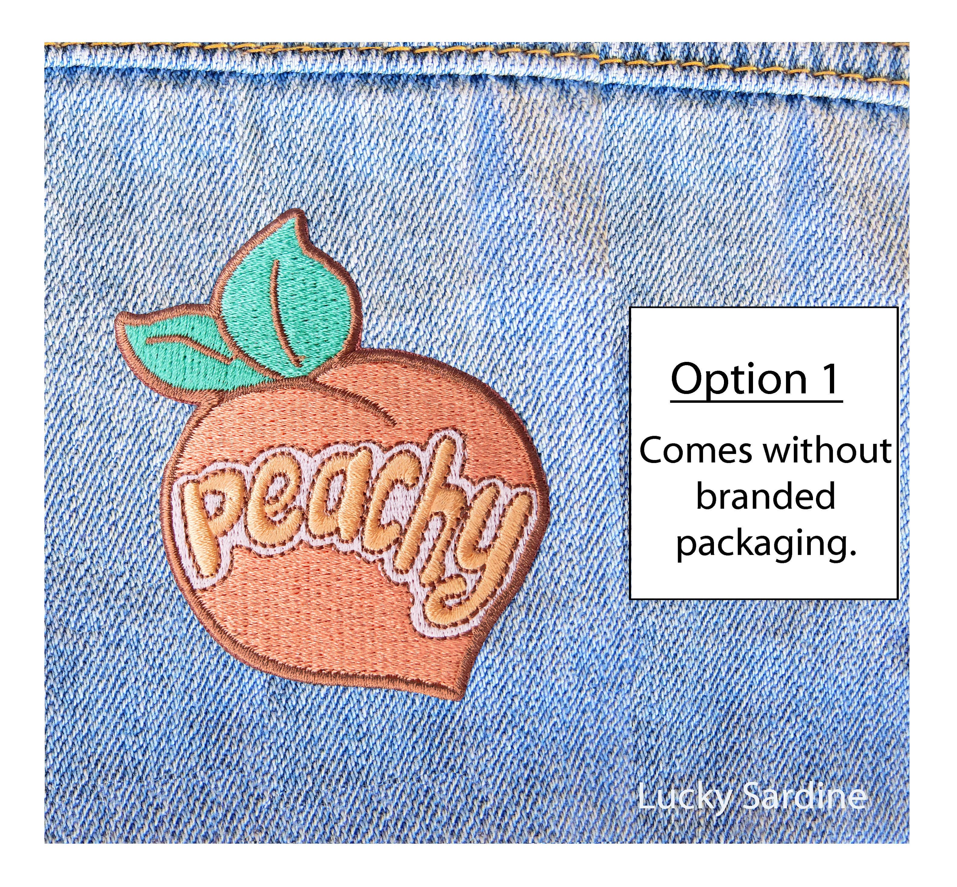 Peachy Embroidered Patch