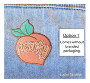 Peachy Embroidered Patch