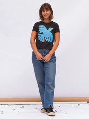 Shapes & Colors Folk Bird Women's high-waisted tee