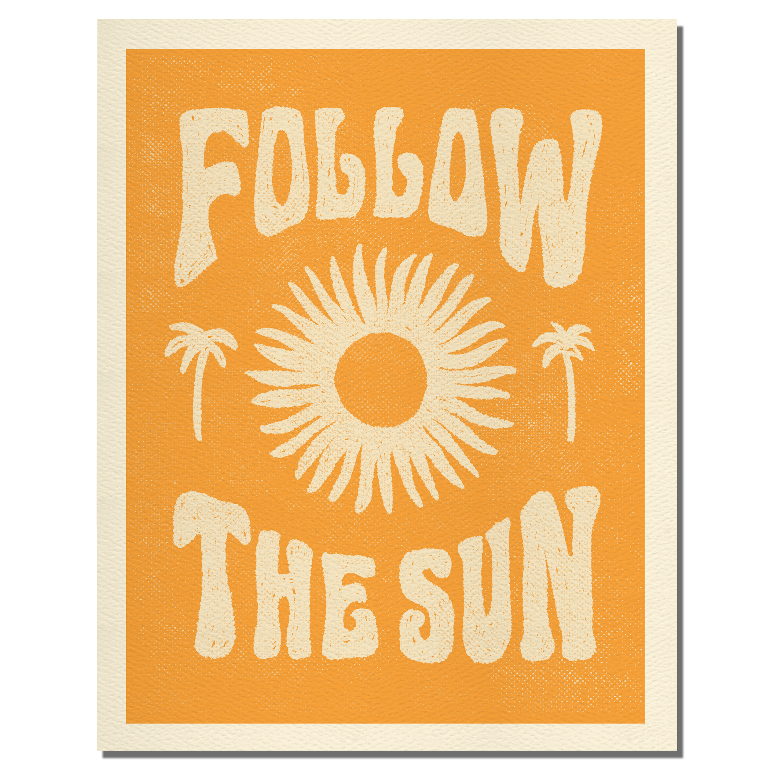 Follow the sun - Summer art print 11x14"