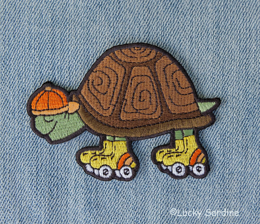 Skating Tortoise, Slow Your Roll Skate Patch