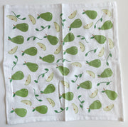 Cotton cloth napkins SET OF 4 -Pears