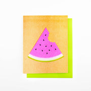 Watermelon - Risograph Card