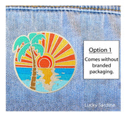 Ocean Sunset Embroidered Patch