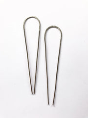 Bend Bun Pin - Silver