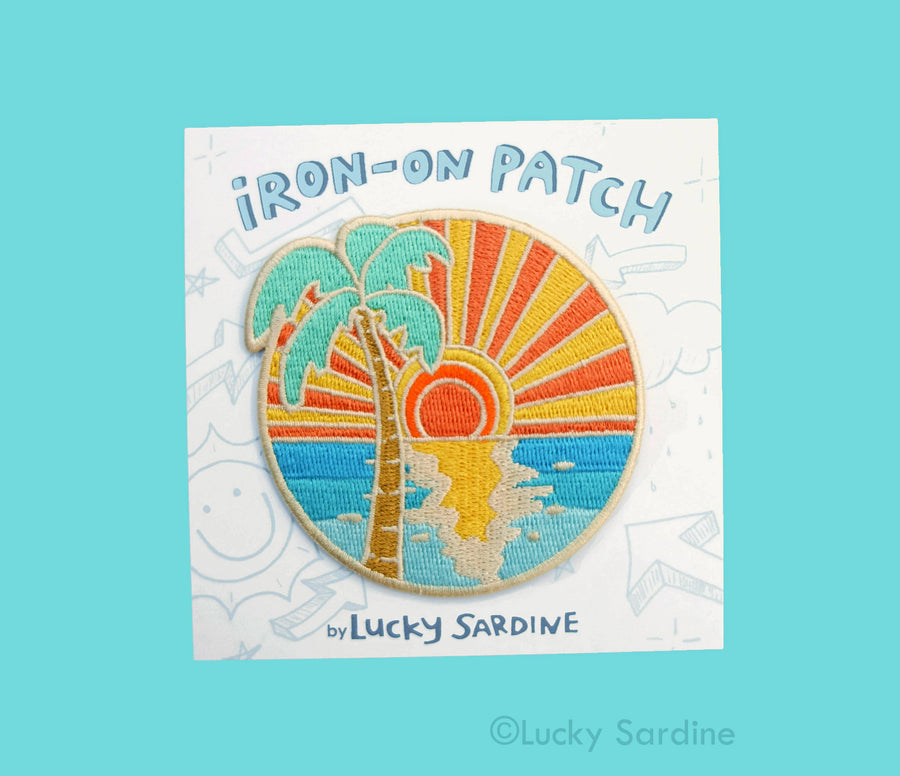 Ocean Sunset Embroidered Patch