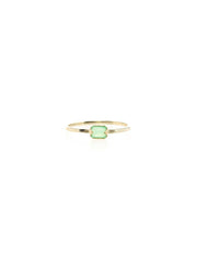 Far Out Ring - recycled sterling, recycled gold, Chrysoprase, Moonstone, Chalcedony