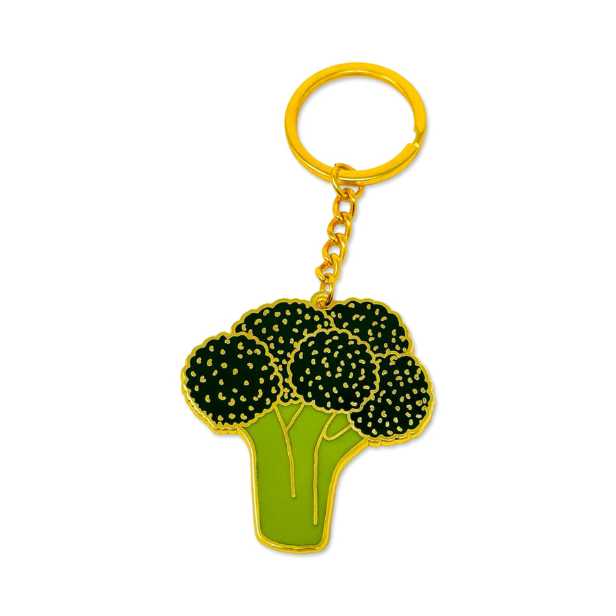 Broccoli Enamel Bag Charm / Keychain