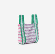 Raffia Stripe Mini Bag