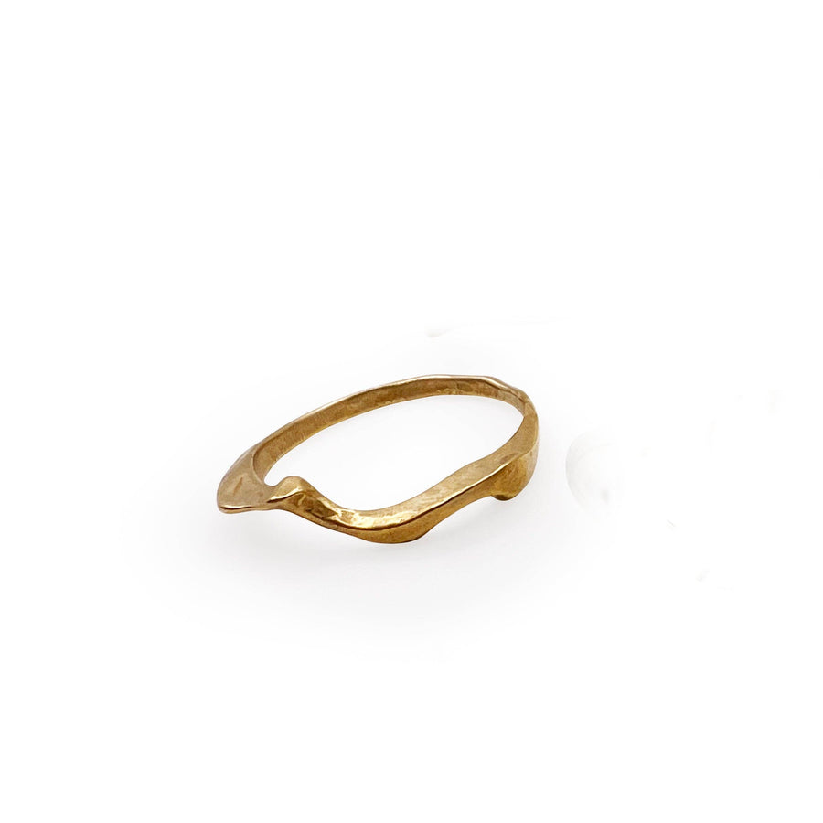 rivulet stacking rings in brass or sterling silver