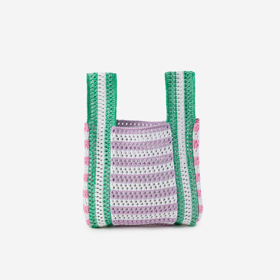 Raffia Stripe Mini Bag