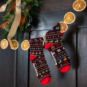 Men's Ugly Christmas Socks | Sleigh Ride | Holiday Themed