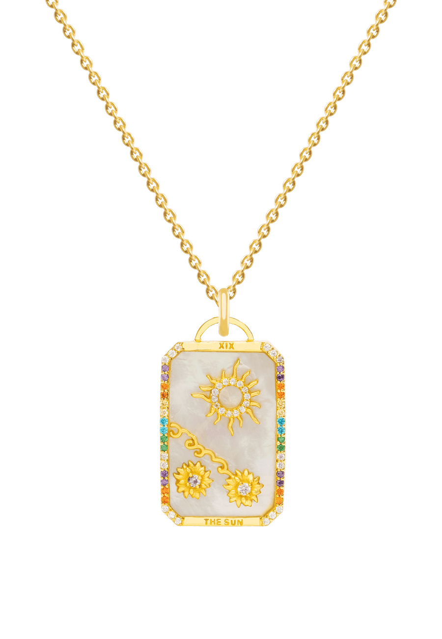 The Sun Tarot Card Necklace