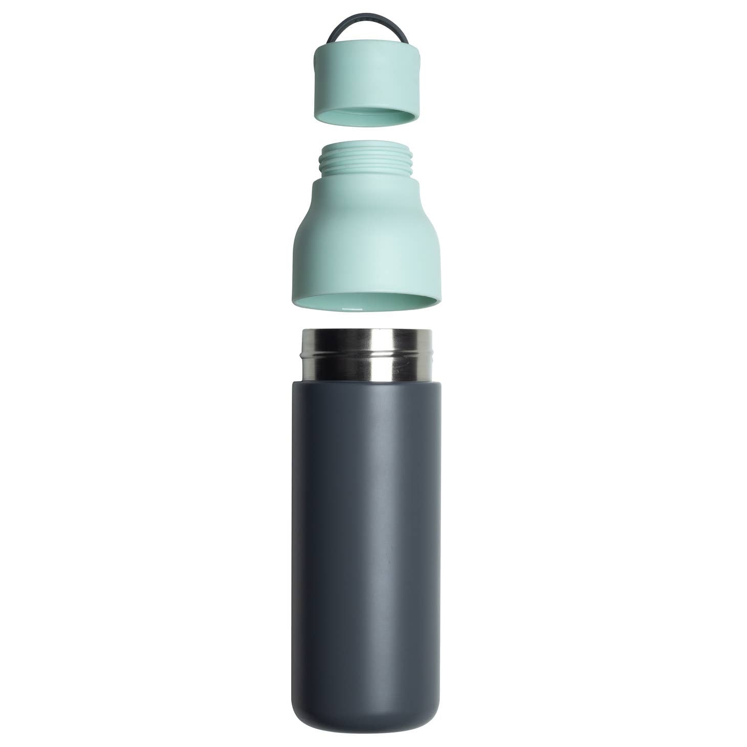 Active Water Bottle 500ml - Grey & Mint