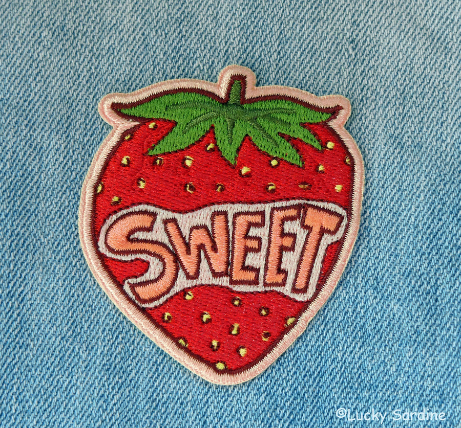 Sweet Strawberry Embroidered Patch