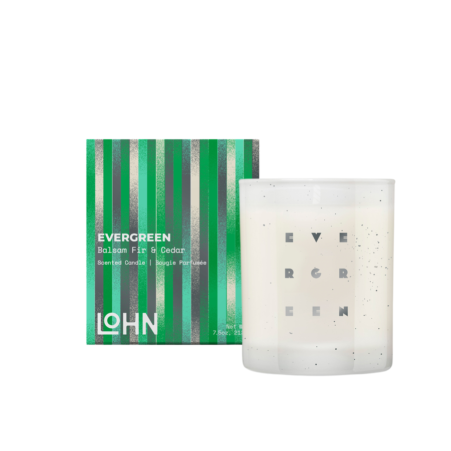 LOHN Holiday Candle - EVERGREEN Balsam Fir & Cedar