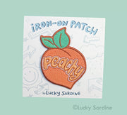 Peachy Embroidered Patch