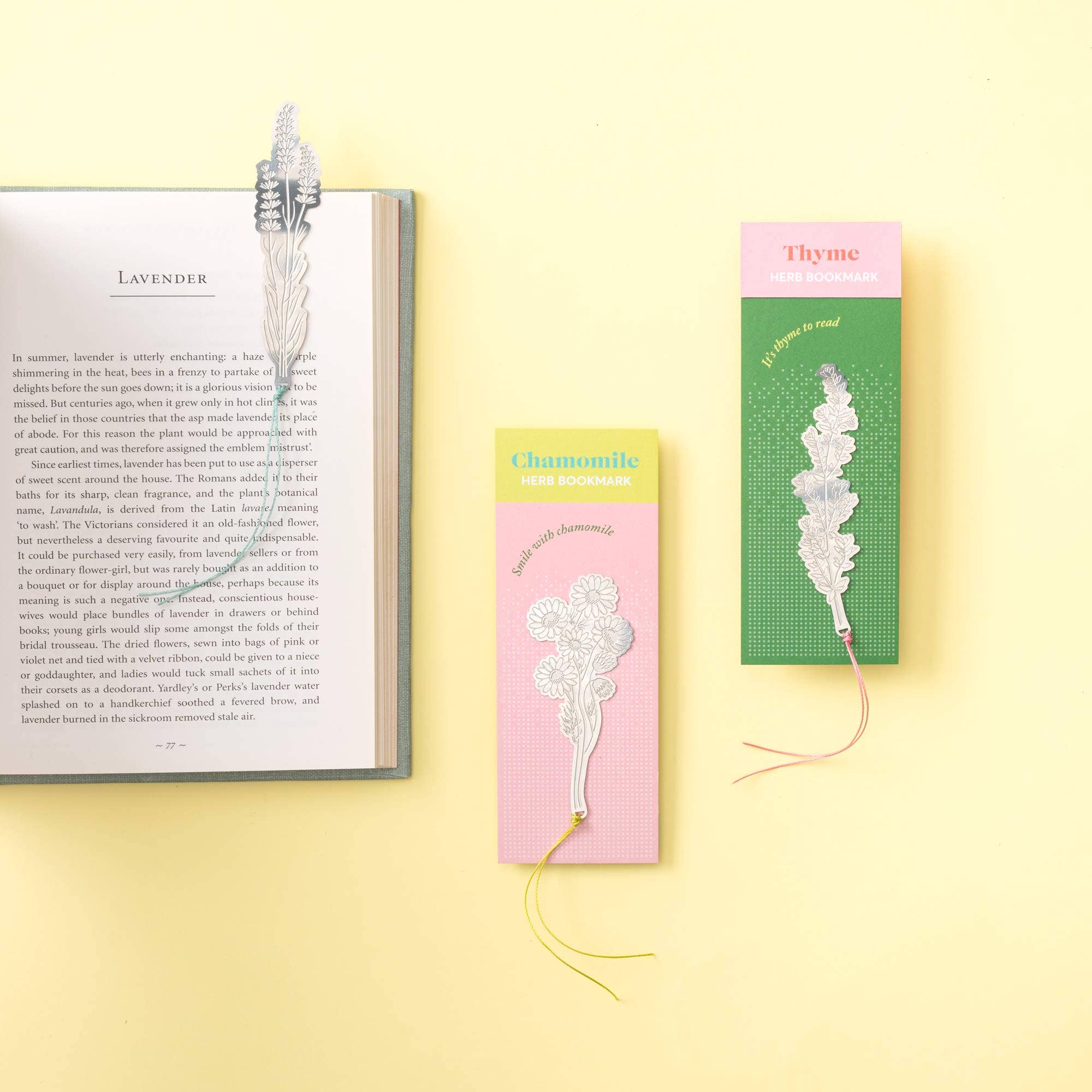 Chamomile, Floral Herb Bookmark