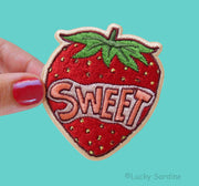 Sweet Strawberry Embroidered Patch