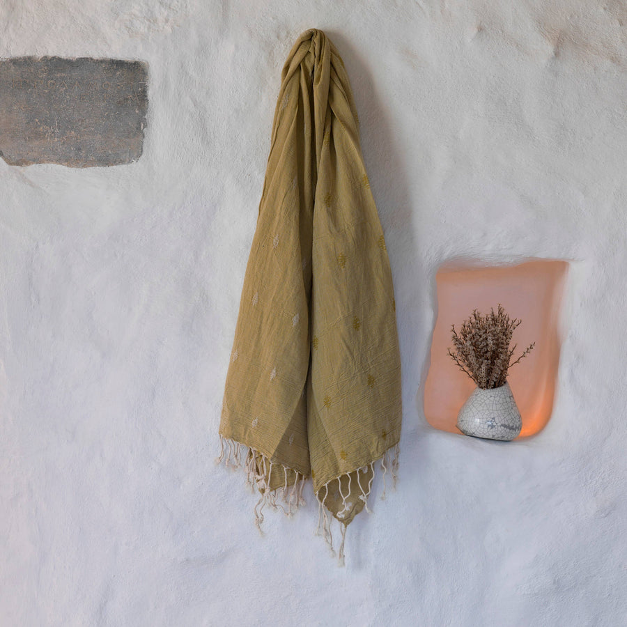Organic Turkish Cotton towel - Gauze Cotton Dobby Weave Beach Towel