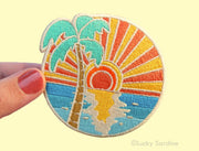 Ocean Sunset Embroidered Patch