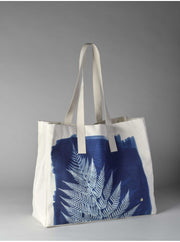 XXL cyanotype tote bag