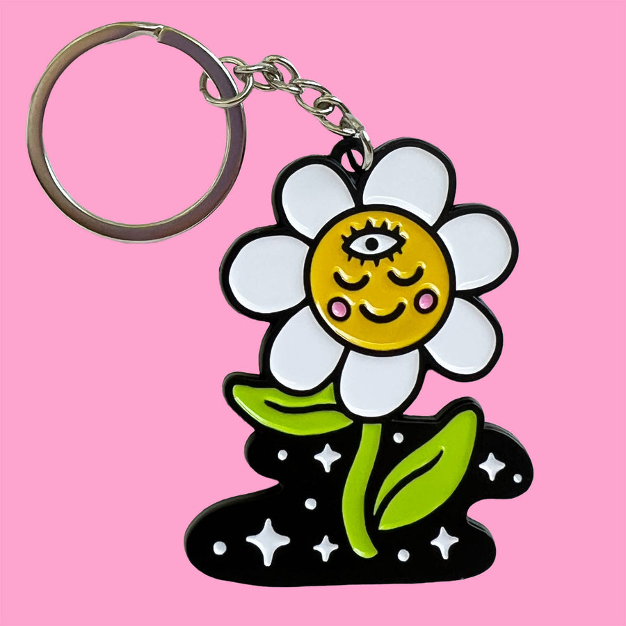 Keychain - Cosmic Daisy