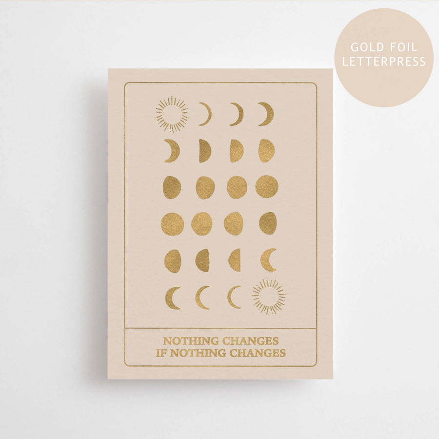 NOTHING CHANGES IF NOTHING CHANGES - GOLD EDITION - POSTCARD